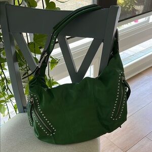Green Studded Women's Bag
